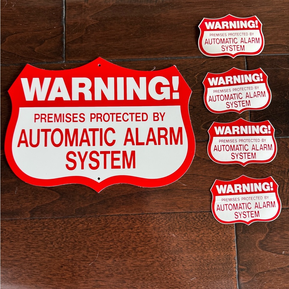 Home/Apartment Security System Protection Yard Sign / Window Decals🔺Keep Safe